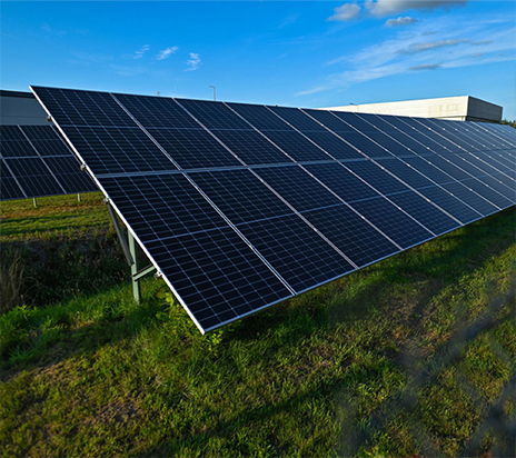 Solarenergiesystem-Bausatz in Silkeborg, Dänemark.
